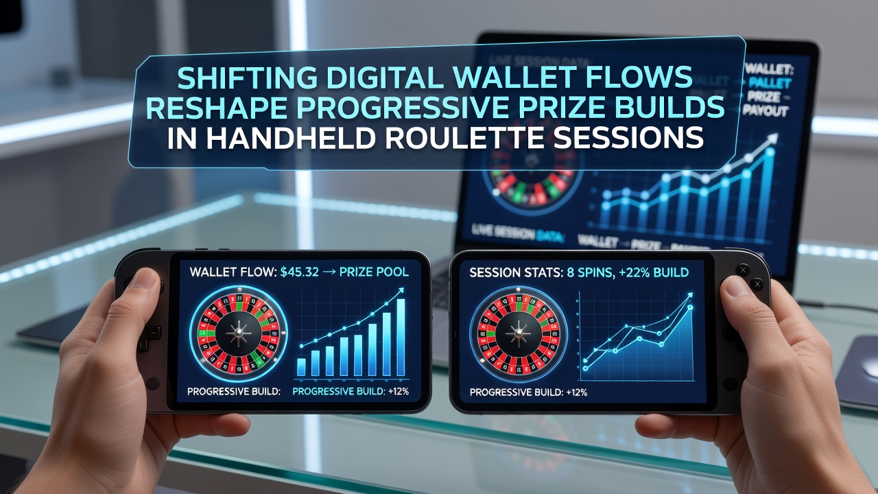 Analytics dashboard displaying real-time progressive jackpot growth linked to digital wallet transaction volumes